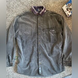 No Fear Vintage Corduroy button down Mens shirt in SZ L